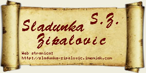 Sladunka Zipalović vizit kartica
